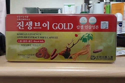Review sâm nhung linh chi Korean Ginseng V Antler Extract Soft Capsule-2