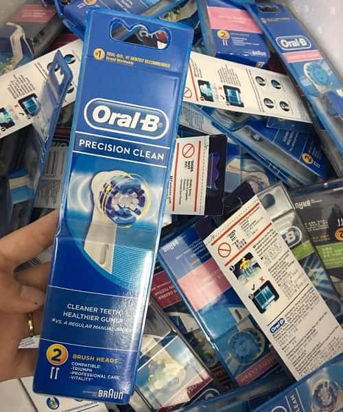 Review set đầu bàn chải điện Oral-B Precision Clean-2