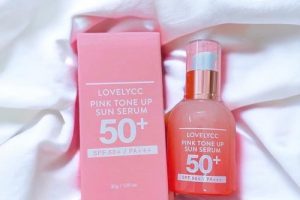Review serum chống nắng Lovelycc Pink Tone Up Sun-1
