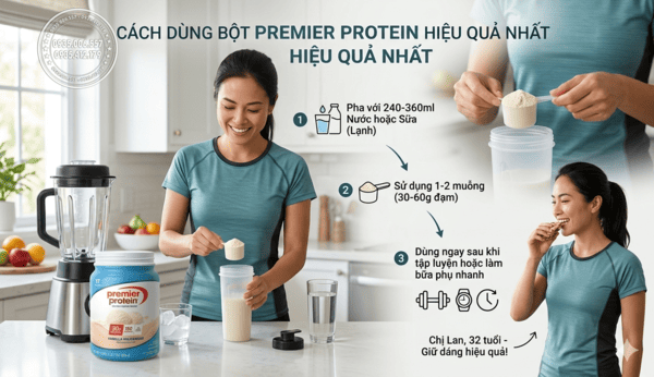 Cách Dùng Bột Premier Protein Hiệu Quả Nhất